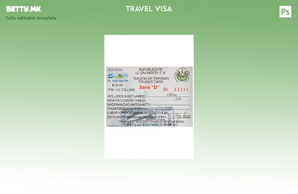 Шаблон за туристичка картичка во модерен стил во Ел Салвадор